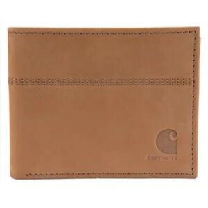 NWT Carhartt Men's Saddle Leather Bifold Wallet